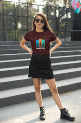 Maroon Earth T-shirt