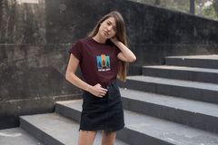 Maroon Earth T-shirt