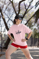 Pink Wings oversize T-shirt