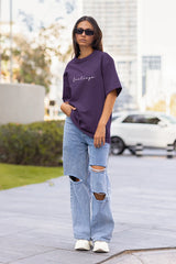 Purple Mood Oversize T-shirt