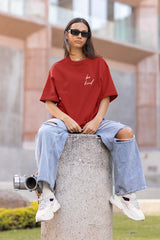 Red Kindness Oversize T-shirt