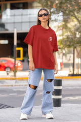 Red Positivity Oversize T-shirt