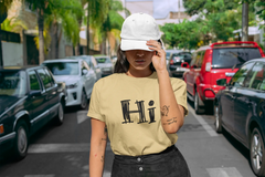 Beige Hello T-shirt
