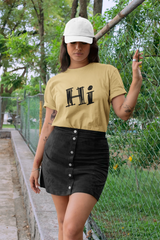 Beige Hello T-shirt