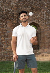 White Classic Polo T-shirt