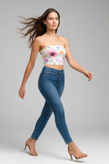 Pearl Magnolia Tube Top