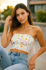 Alabaster Lily Tube Top