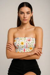 Alabaster Lily Tube Top