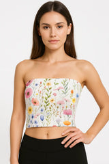 Glacier Peony Tube Top
