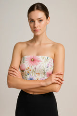 Alabaster Aster Tube Top