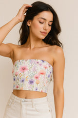 Alabaster Aster Tube Top