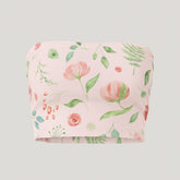 Floral-patterned top on a light gray background