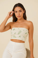 Cotton Magnolia Tube Top