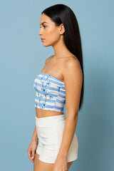 Cobalt Crocus Tube Top