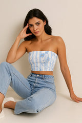 Lagoon Lotus Tube Top