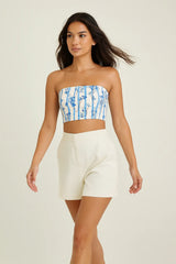 Glacier Gardenia Tube Top