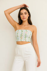 Alabaster Aster Tube Top