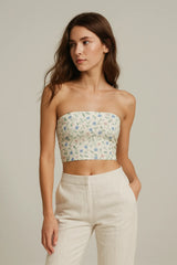 Pearl Peony Tube Top