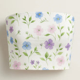 Floral-patterned tube top on a white background