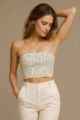 Frosted Freesia Tube Top