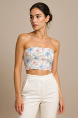 Frosted Freesia Tube Top