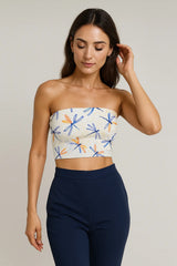 Shimmering Snowdrop Tube Top