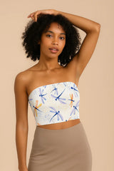 Shimmering Snowdrop Tube Top