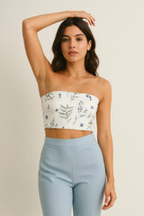 Glacier Gladiolus Tube Top