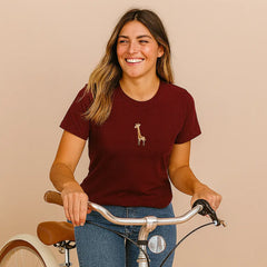 Burgundy Stitch Tshirt
