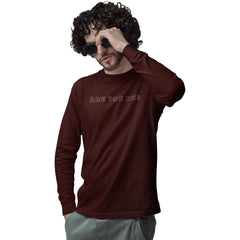 Burgundy Check T-shirt