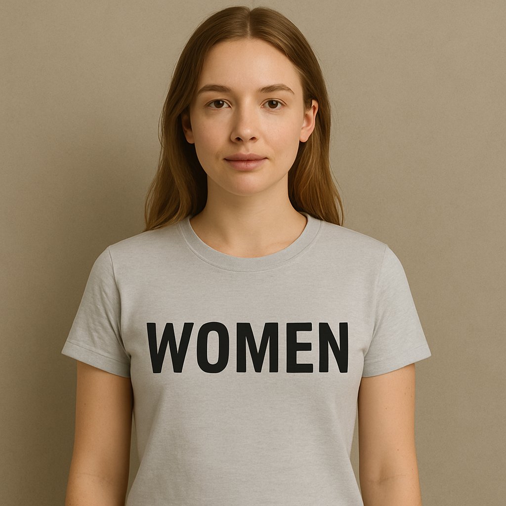"Women's relaxed-fit organic printed T-shirt - all colours  graphic printed  - Aceels women Collection"