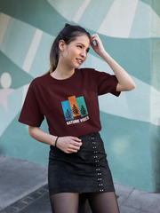 Maroon Earth T-shirt