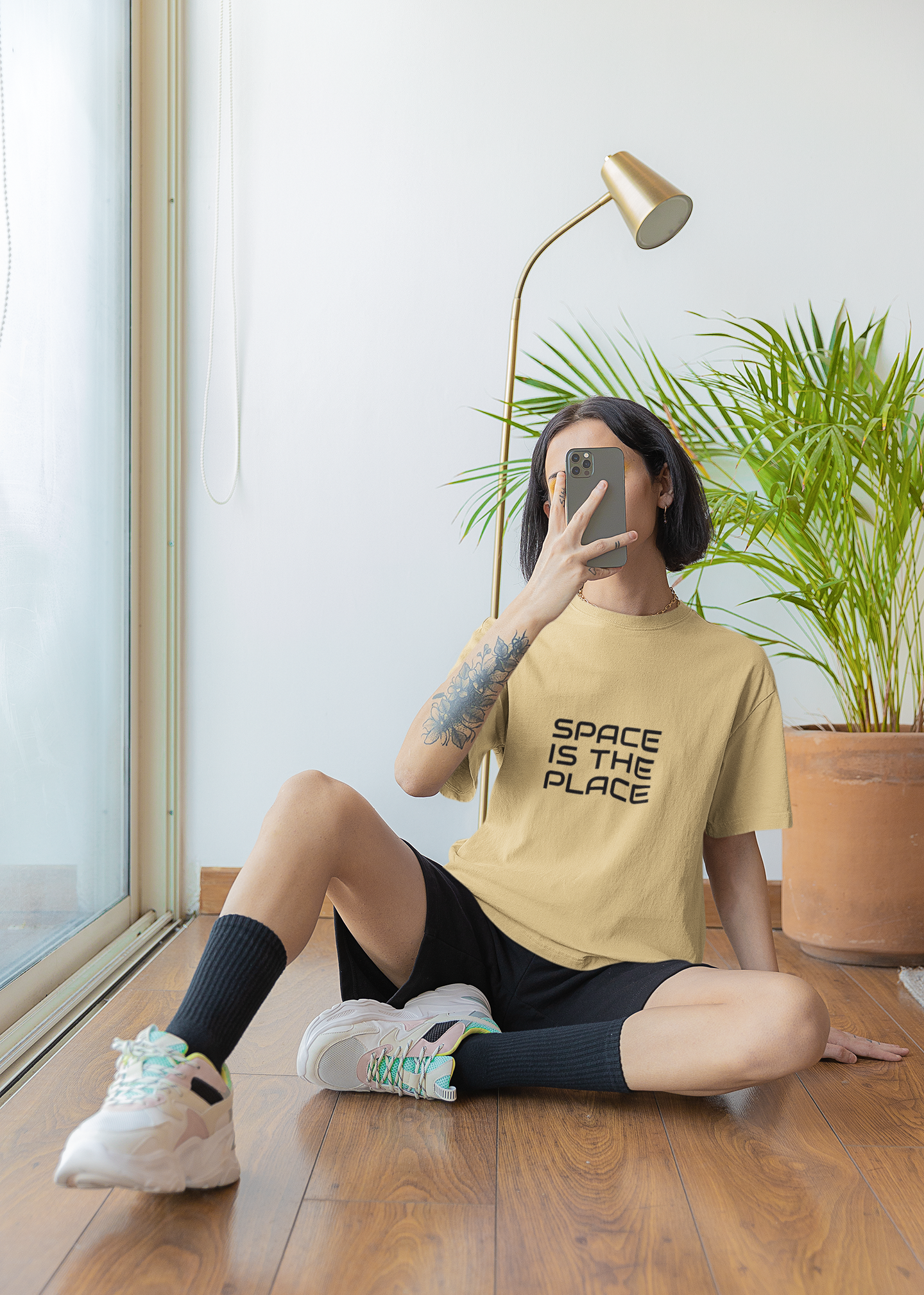 Beige Cosmos T-shirt