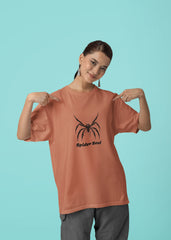 Coral Web Oversize T-shirt