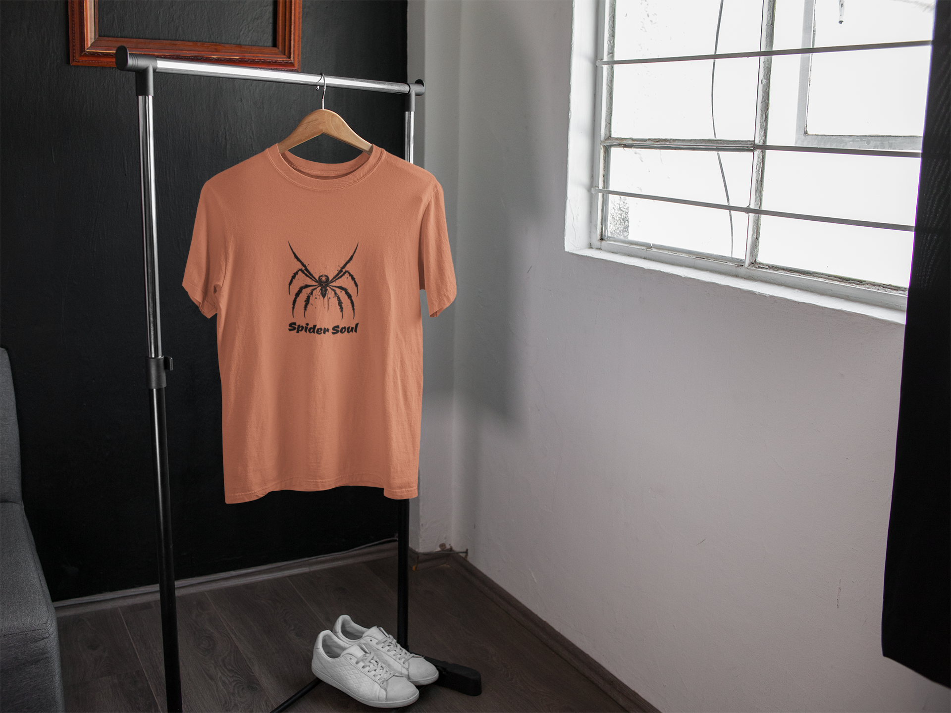 Coral Web Oversize T-shirt