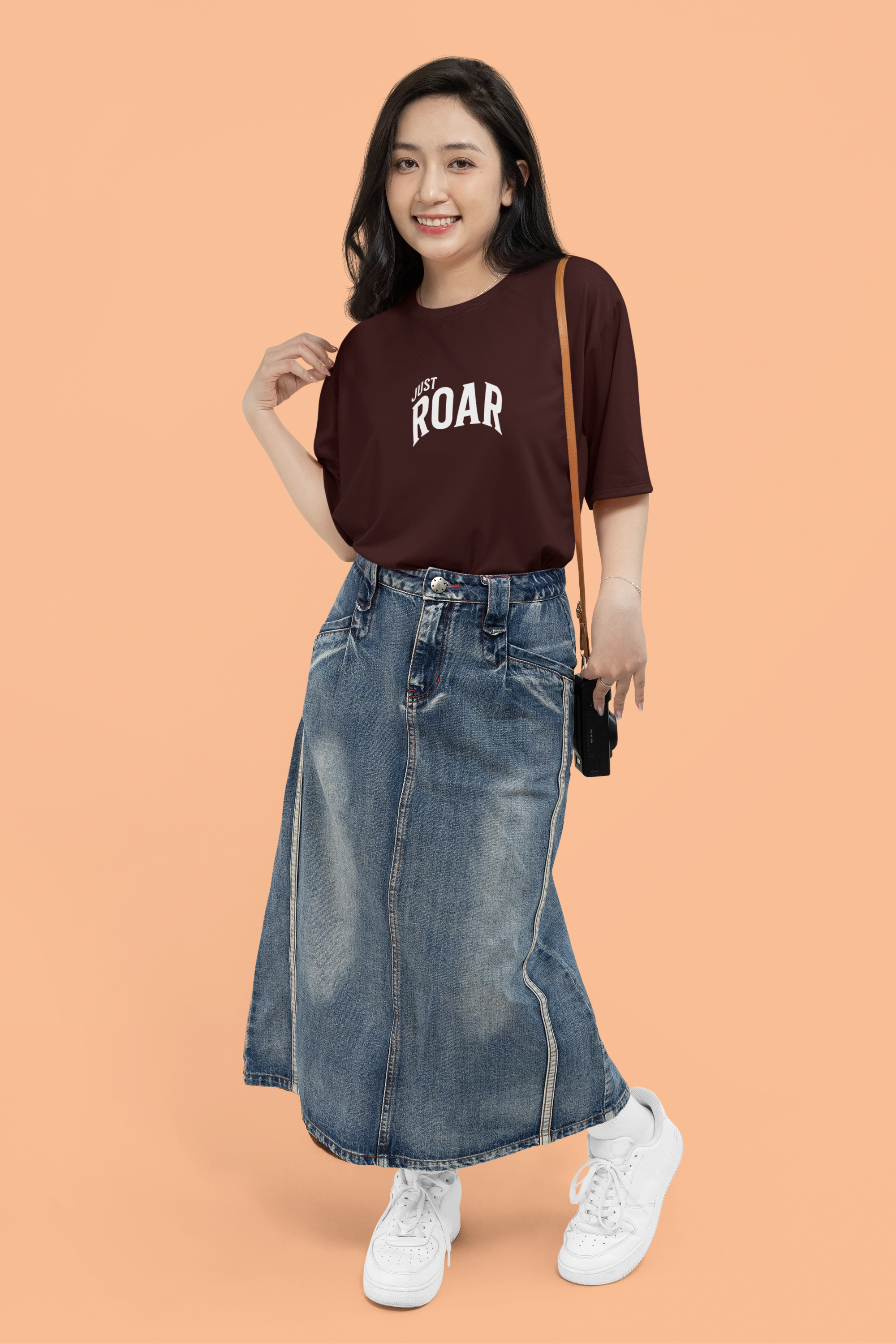 Maroon Roar Oversize T-shirt