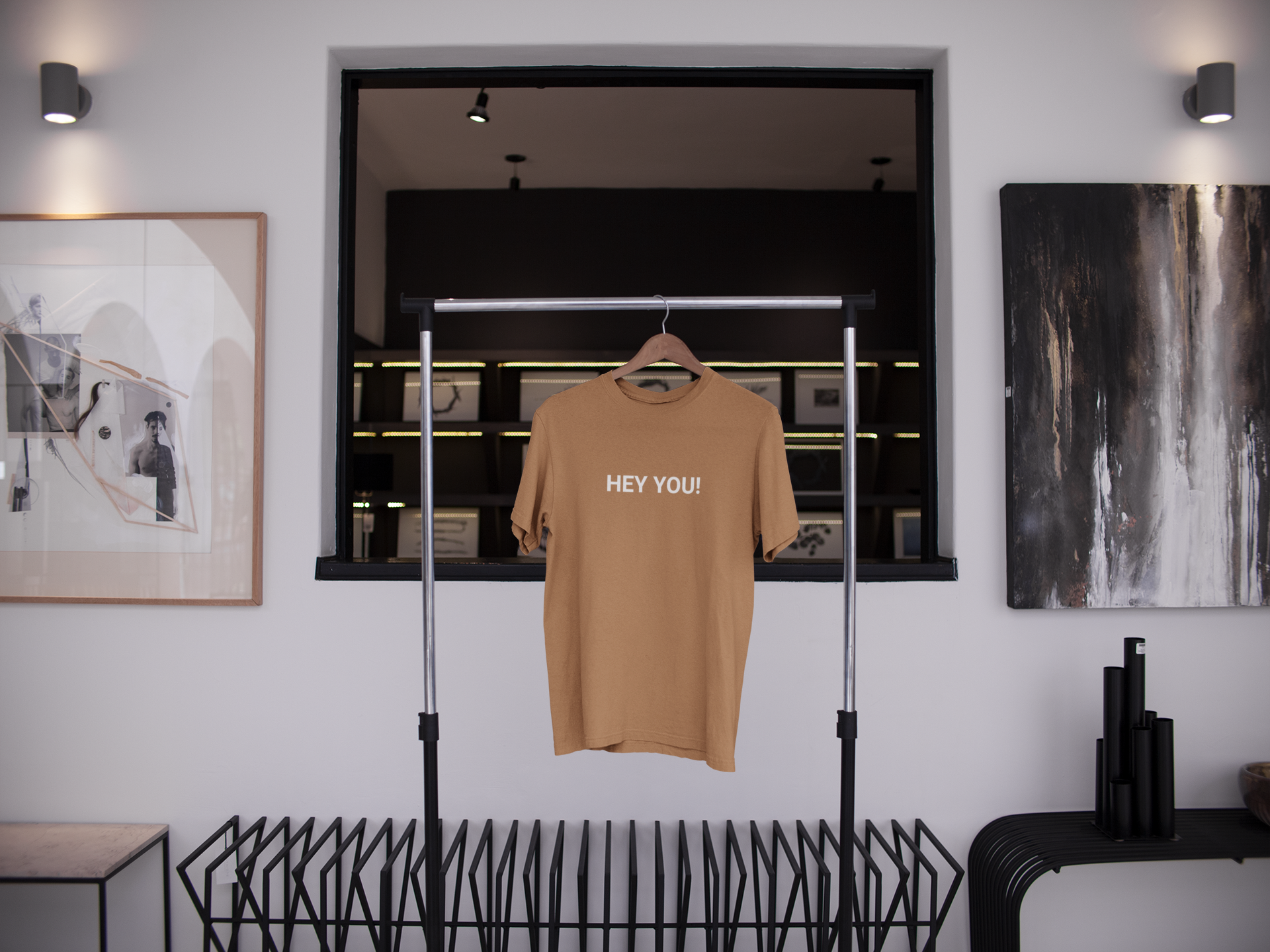 Khaki Hey T-shirt