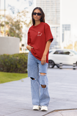 Red Kindness Oversize T-shirt