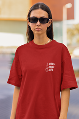 Red Positivity Oversize T-shirt