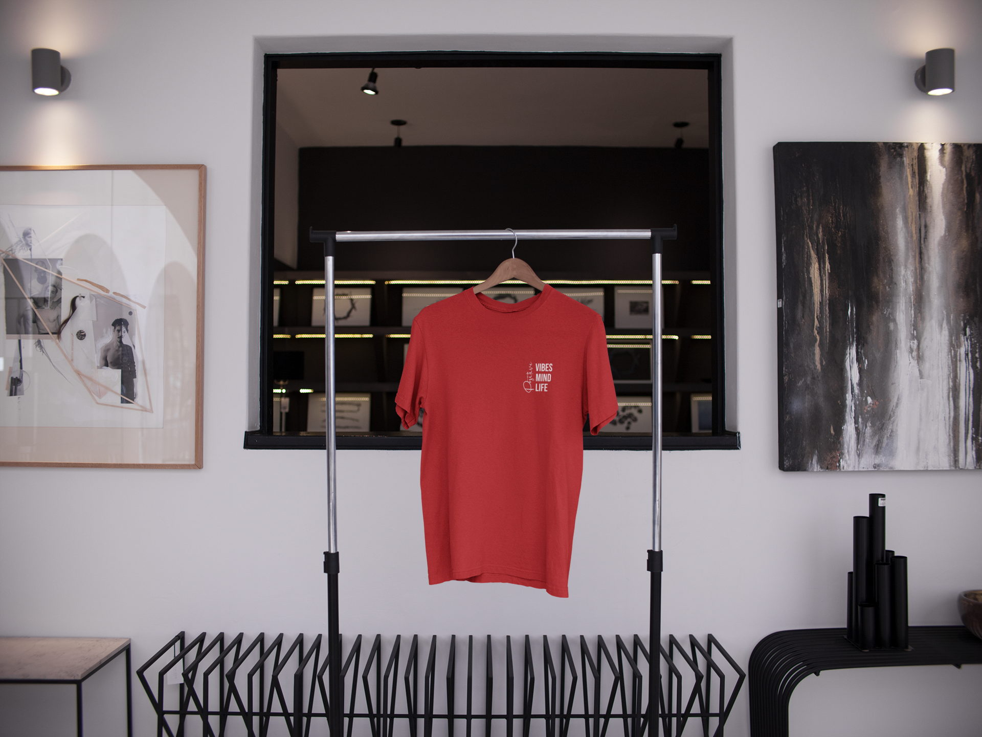 Red Positivity Oversize T-shirt
