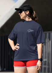 Navy Glow Oversize T-shirt