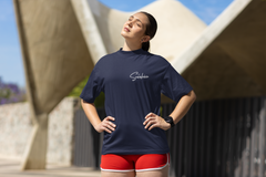 Navy Glow Oversize T-shirt