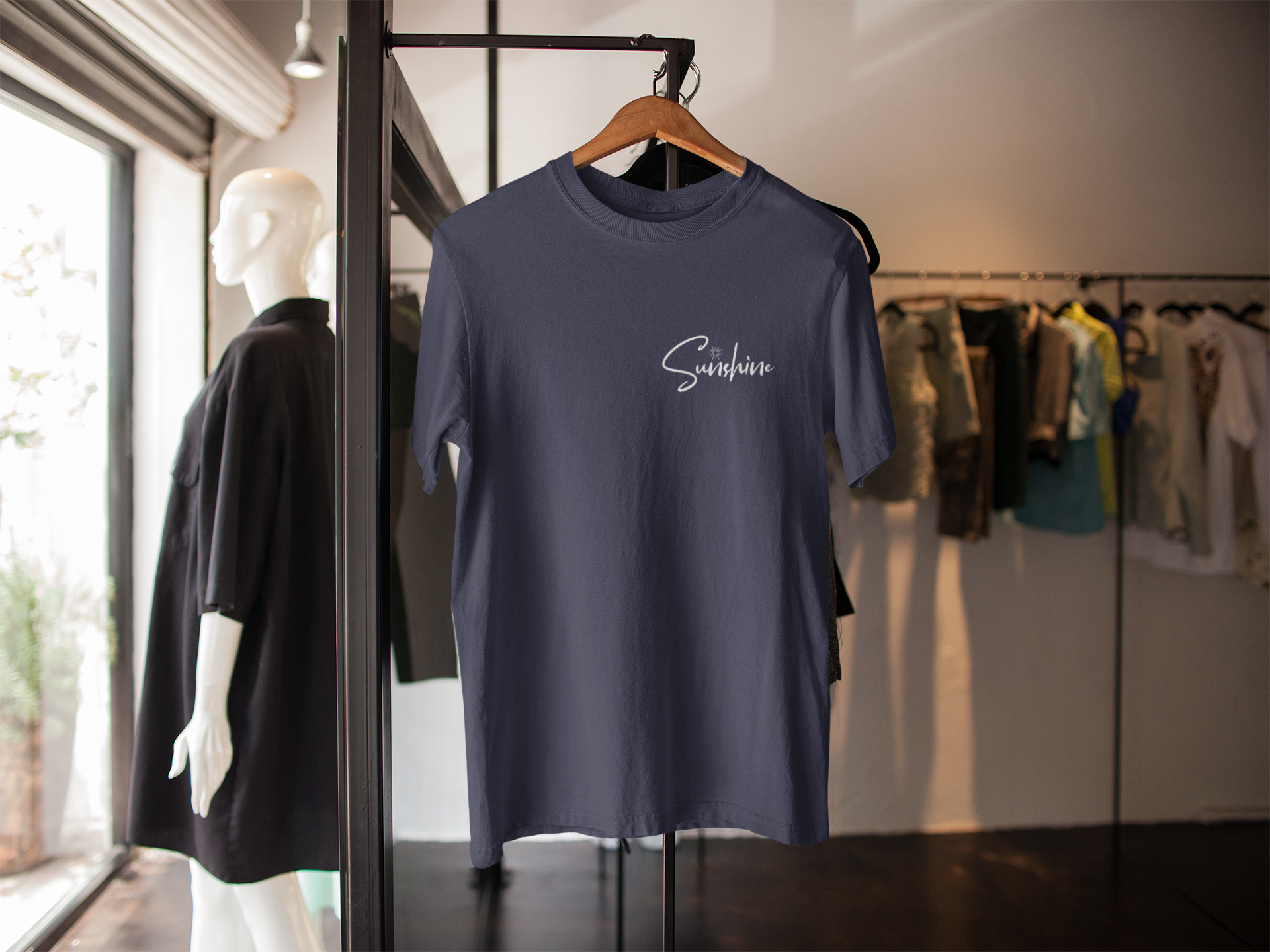 Navy Glow Oversize T-shirt