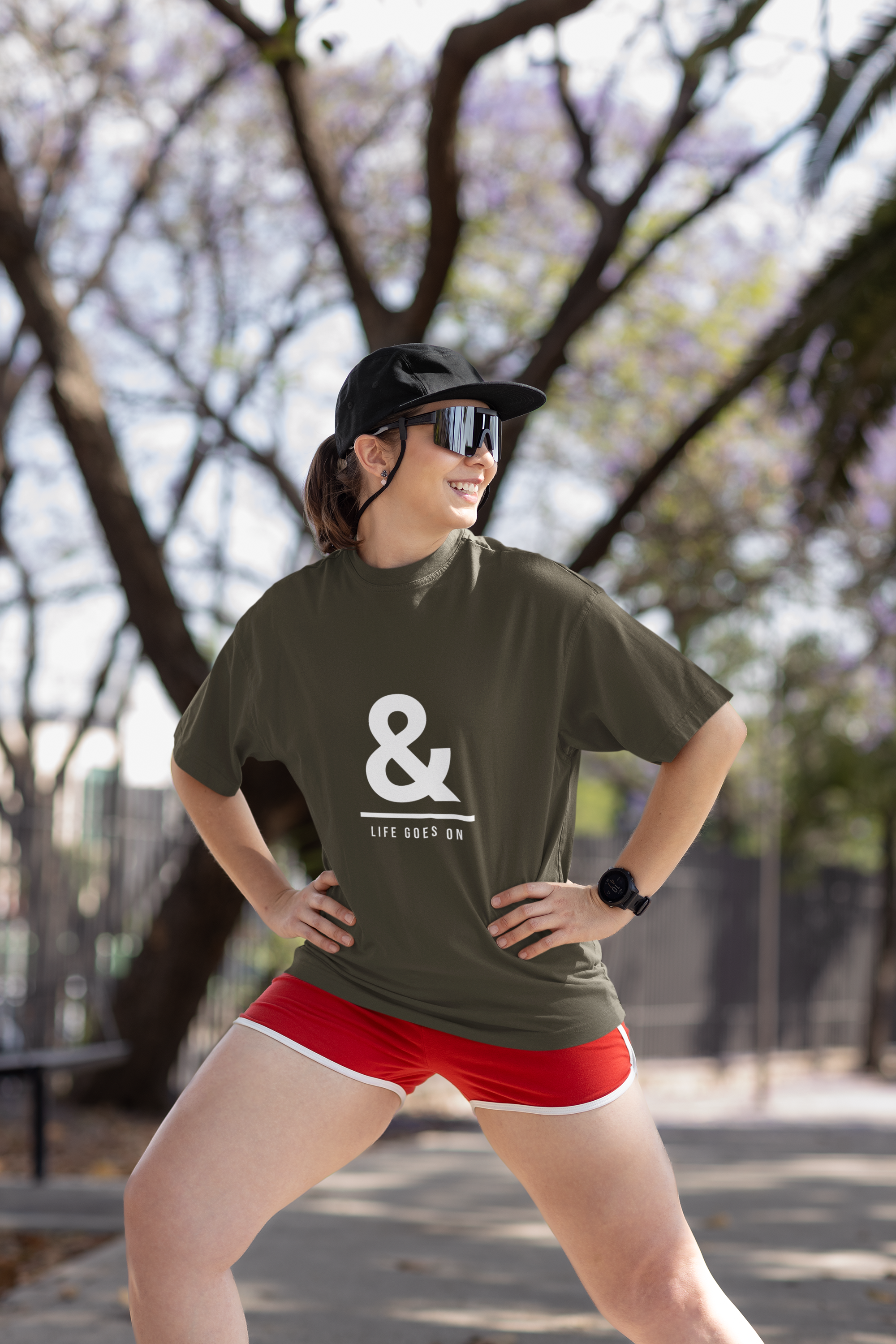 Olive Flow Oversize T-shirt