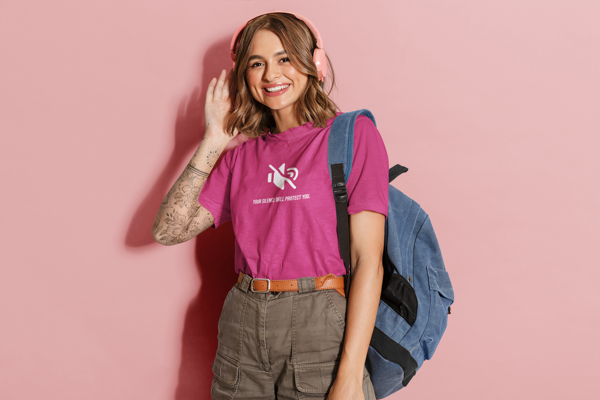 Pink Quiet T-shirt
