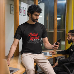 Two men in an office setting, one using a phone and the other sitting at a desk.