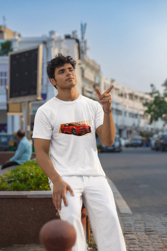 White Pitstop T-shirt