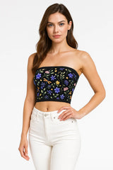 Onyx Petal  Tube Top