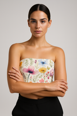 Pearl Magnolia Tube Top