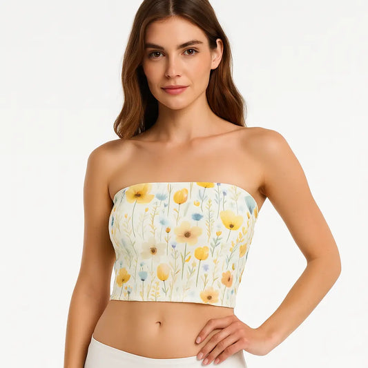Velvet Dahlia Tube Top